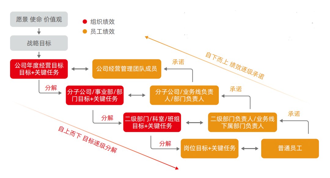 战略目标逐级分解与绩效逐级承诺的双向闭环:从愿景使命到岗位目标